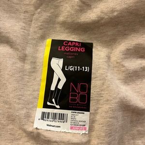 Beige large capri leggings